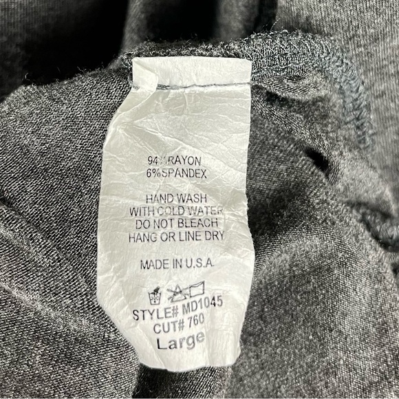 Windsor Womens Large Buttery Charcoal Grey Flowy Dress Pockets A Line Lagenlook - Picture 6 of 7